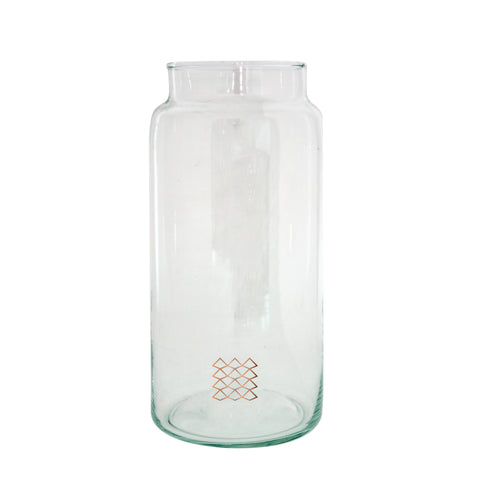 Drinken Waterglas L Handgemaakt 10/18 Copper Patern