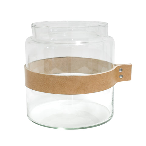 Drinken Waterglas Wrap Me met Lederen Band